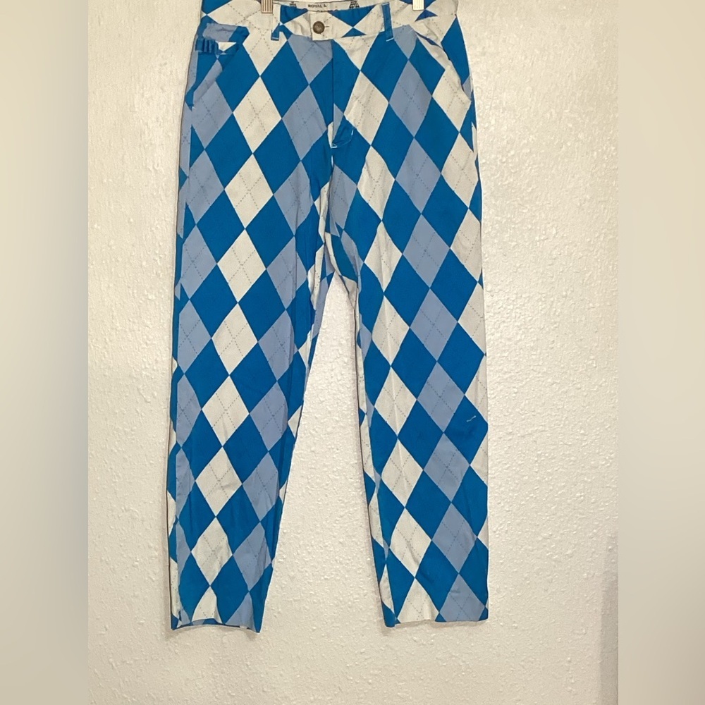 Royal & Awesome Blue and White golf Pants size 30